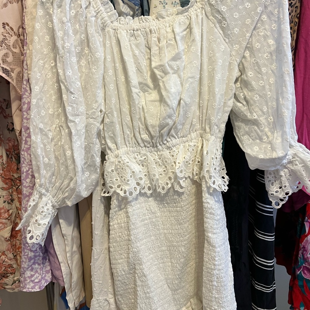 Spell White Mini Dress - Picture 10 of 10